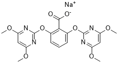 Bispyribac-sodium structure